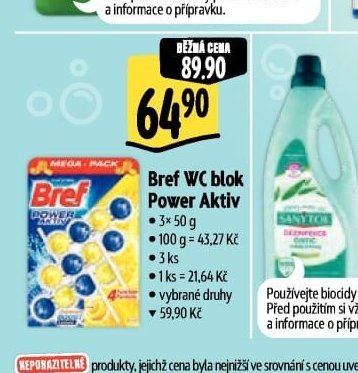 Bref WC blok Power Aktiv - Albert aktualniletaky.eu