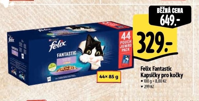 Felix Fantastic Kapsičky pro kočky - Albert aktualniletaky.eu