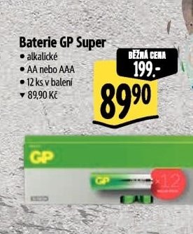 Baterie GP Super - Albert aktualniletaky.eu
