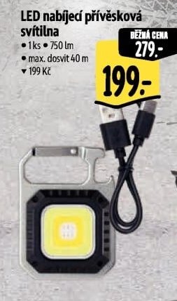 LED nabíjecí přívěsková svítilna - Albert aktualniletaky.eu