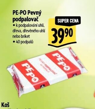PE-PO Pevný podpalovač - Albert aktualniletaky.eu