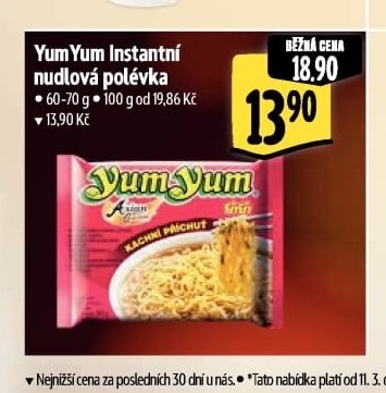 YumYum Instantní nudlová polévka - Albert aktualniletaky.eu