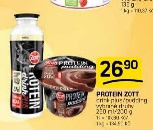 PROTEIN ZOTT drink plus/pudding - FLOP aktualniletaky.eu