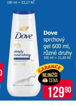 Dove sprchový gel 600 ml, různé druhy - Teta drogerie aktualniletaky.eu