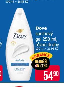 Dove sprchový gel 250 ml, různé druhy - Teta drogerie aktualniletaky.eu