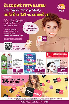 aktuální leták Teta drogerie 12.3.2026-24.3.2026
