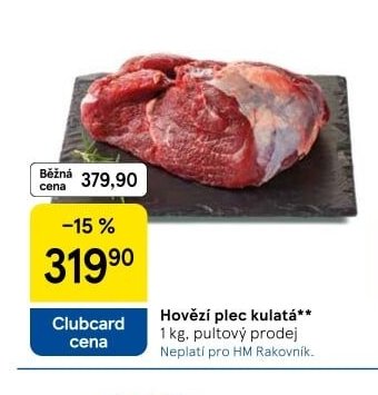 Hovězí plec kulatá - Tesco aktualniletaky.eu