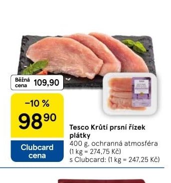 Tesco Krůtí prsní řízek plátky - Tesco aktualniletaky.eu