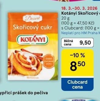 Kotányi Skořicový cukr - Tesco aktualniletaky.eu