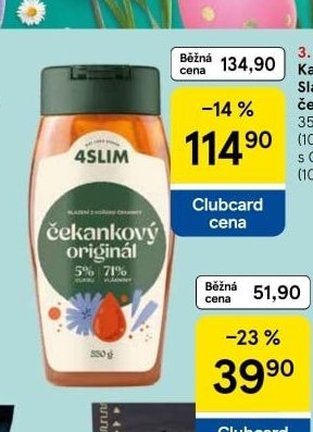 Kaumy 4slim Sladidlo čekankový originál 350 g - Tesco aktualniletaky.eu