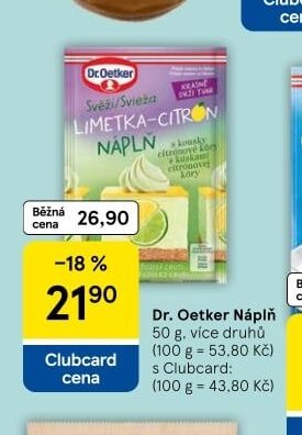 Dr. Oetker Náplň 50 g - Tesco aktualniletaky.eu