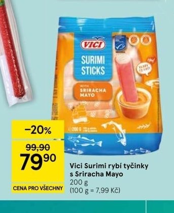 Vici Surimi rybí tyčinky s Sriracha Mayo - Tesco aktualniletaky.eu