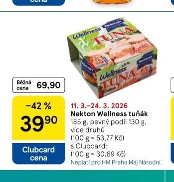 Nekton Wellness tuňák 185 g - Tesco aktualniletaky.eu