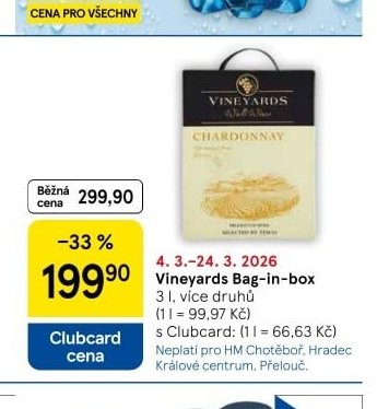 Vineyards Bag-in-box 3 l - Tesco aktualniletaky.eu