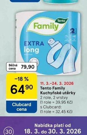 Tento Family Kuchyňské utěrky - Tesco aktualniletaky.eu