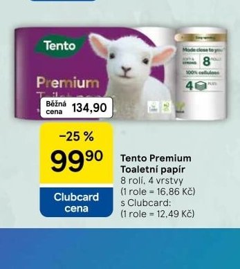 Tento Premium Toaletní papír - Tesco aktualniletaky.eu