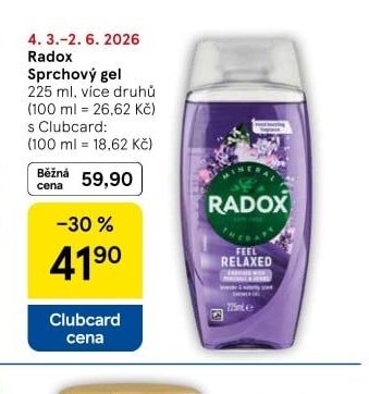 Radox Sprchový gel - Tesco aktualniletaky.eu