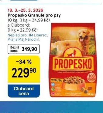 Propesko Granule pro psy - Tesco aktualniletaky.eu