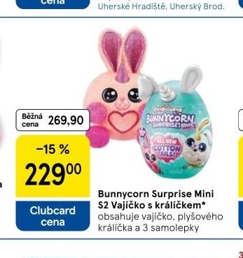 Bunnycorn Surprise Mini S2 Vajíčko s králíčkem - Tesco aktualniletaky.eu