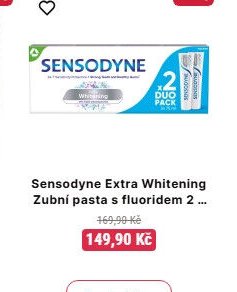 Sensodyne Extra Whitening Zubní pasta s fluoridem - Teta drogerie aktualniletaky.eu