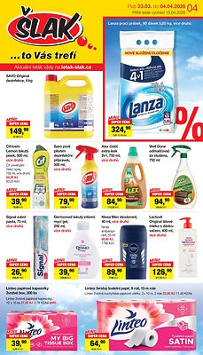 aktuální leták Šlak drogerie 23.3.2026-4.4.2026
