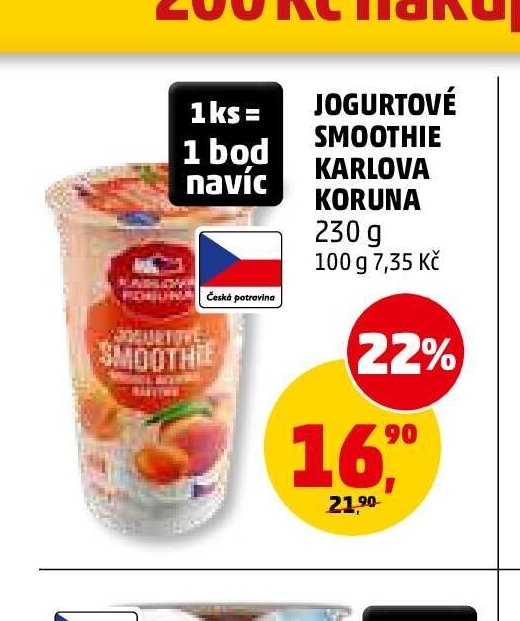Jogurtové smoothie Karlova Koruna - Penny Market aktualniletaky.eu