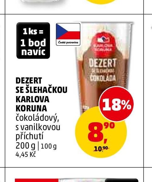 Dezert se šlehačkou Karlova Koruna - Penny Market aktualniletaky.eu