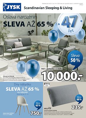 aktuální leták Jysk 25.3.2026-14.4.2026