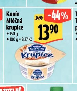 Kunín Mléčná krupice - Albert aktualniletaky.eu