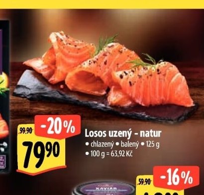 Losos uzený - natur - Albert aktualniletaky.eu