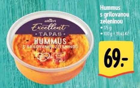 Hummus s grilovanou zeleninou - Albert aktualniletaky.eu