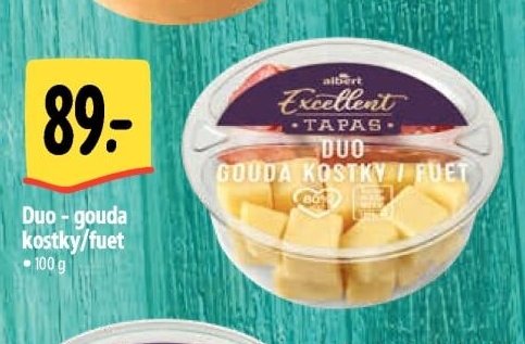 Duo - gouda kostky/fuet - Albert aktualniletaky.eu