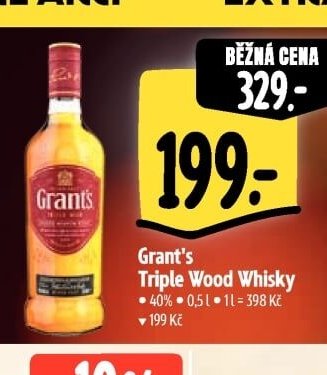 Grant's Triple Wood Whisky - Albert aktualniletaky.eu