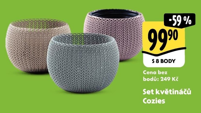Set květináčů Cozies - Albert aktualniletaky.eu