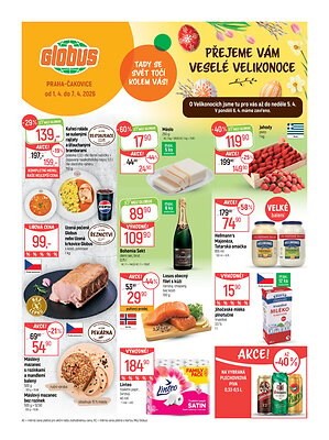 aktuální leták Globus 1.4.2026-7.4.2026