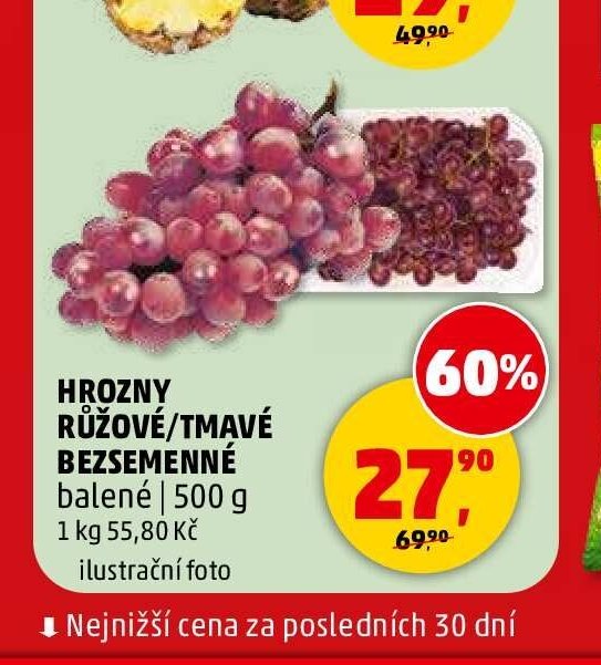 Hrozny tmavé bezsemenné - Penny Market aktualniletaky.eu