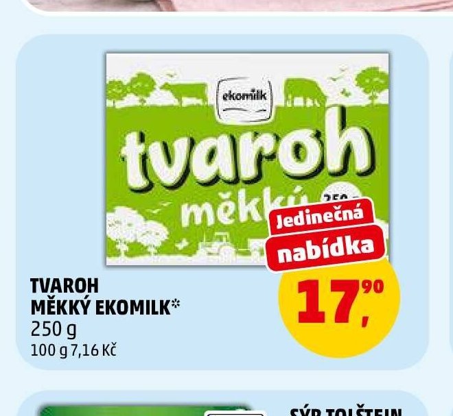 Tvaroh měkký Ekomilk - Penny Market aktualniletaky.eu