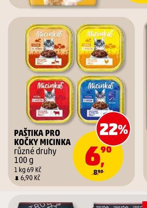 PAŠTIKA PRO KOČKY MICINKA - Penny Market aktualniletaky.eu