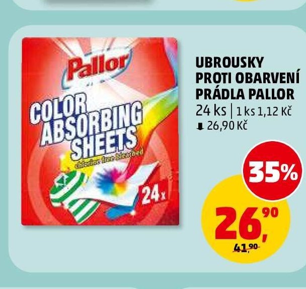 UBROUSKY PROTI OBARVENÍ PRÁDLA PALLOR - Penny Market aktualniletaky.eu