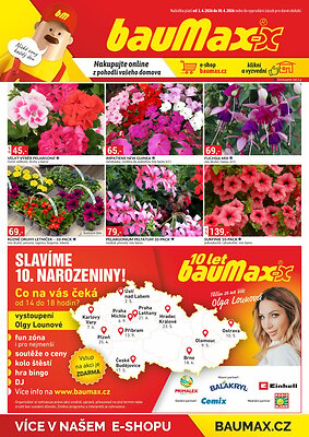 aktuální leták bauMax 1.4.2026-30.4.2026