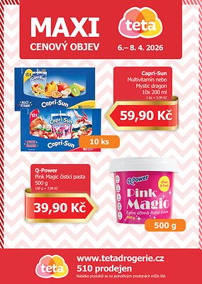 aktuální leták Teta drogerie 6.4.2026-8.4.2026
