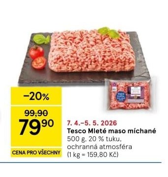 Tesco Mleté maso míchané - Tesco aktualniletaky.eu