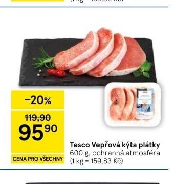 Tesco Vepřová kýta plátky - Tesco aktualniletaky.eu