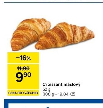 Croissant máslový - Tesco aktualniletaky.eu