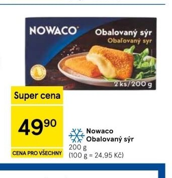 Nowaco Obalovaný sýr - Tesco aktualniletaky.eu