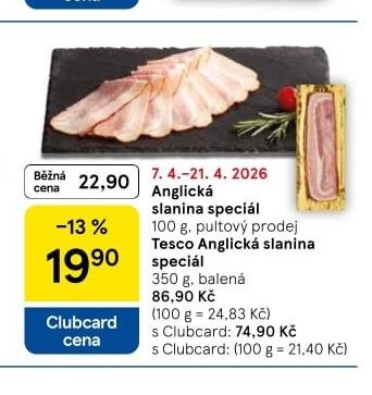 Anglická slanina speciál - Tesco aktualniletaky.eu