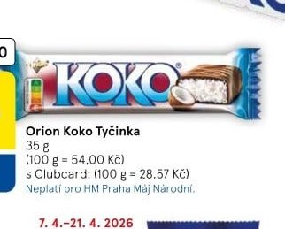 Orion Koko Tyčinka - Tesco aktualniletaky.eu