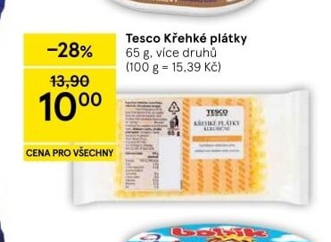 Tesco Křehké plátky - Tesco aktualniletaky.eu