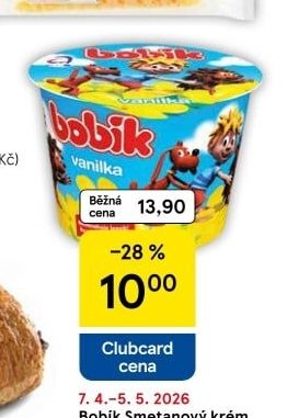 Bobík Smetanový krém - Tesco aktualniletaky.eu