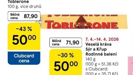 Toblerone - Tesco aktualniletaky.eu